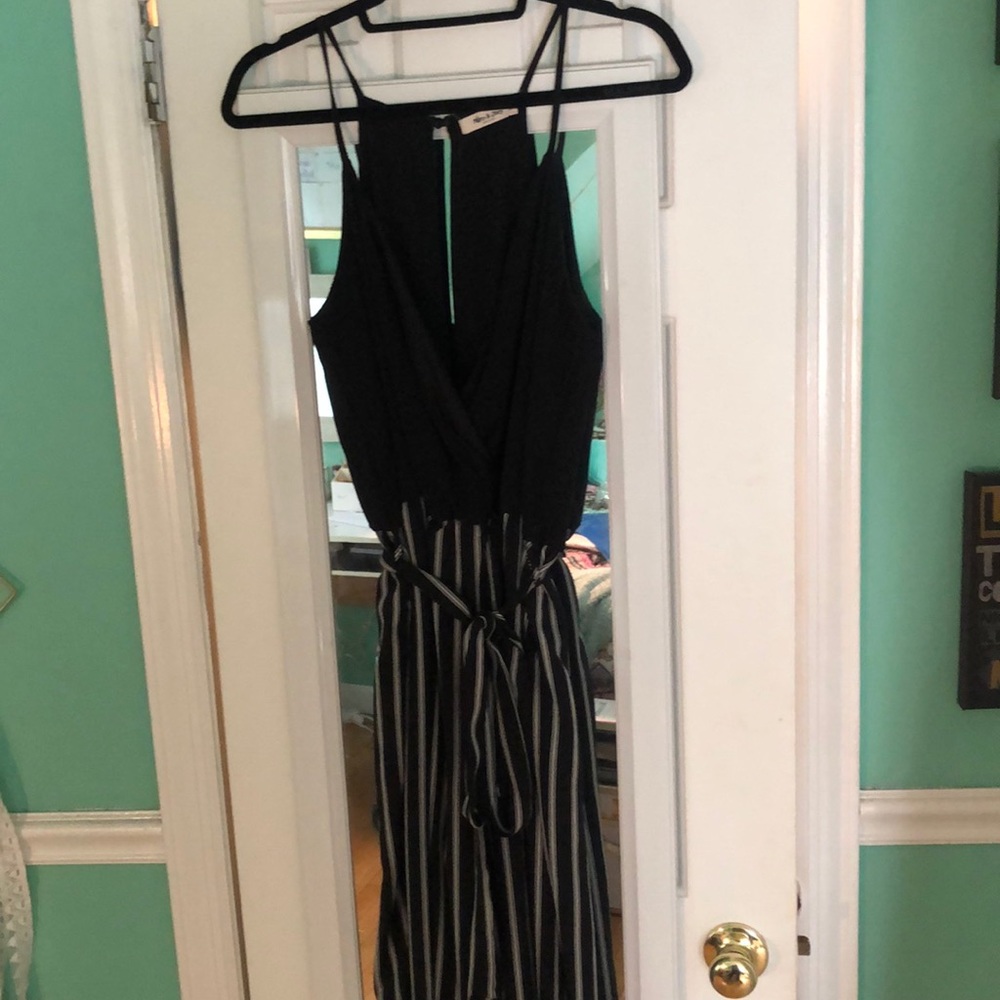 Mikey & Joey black and white jumpsuit